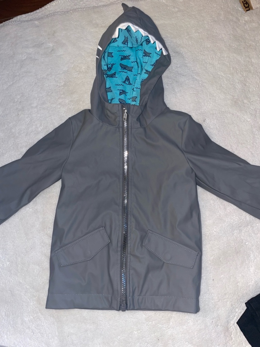 Shark rain coat